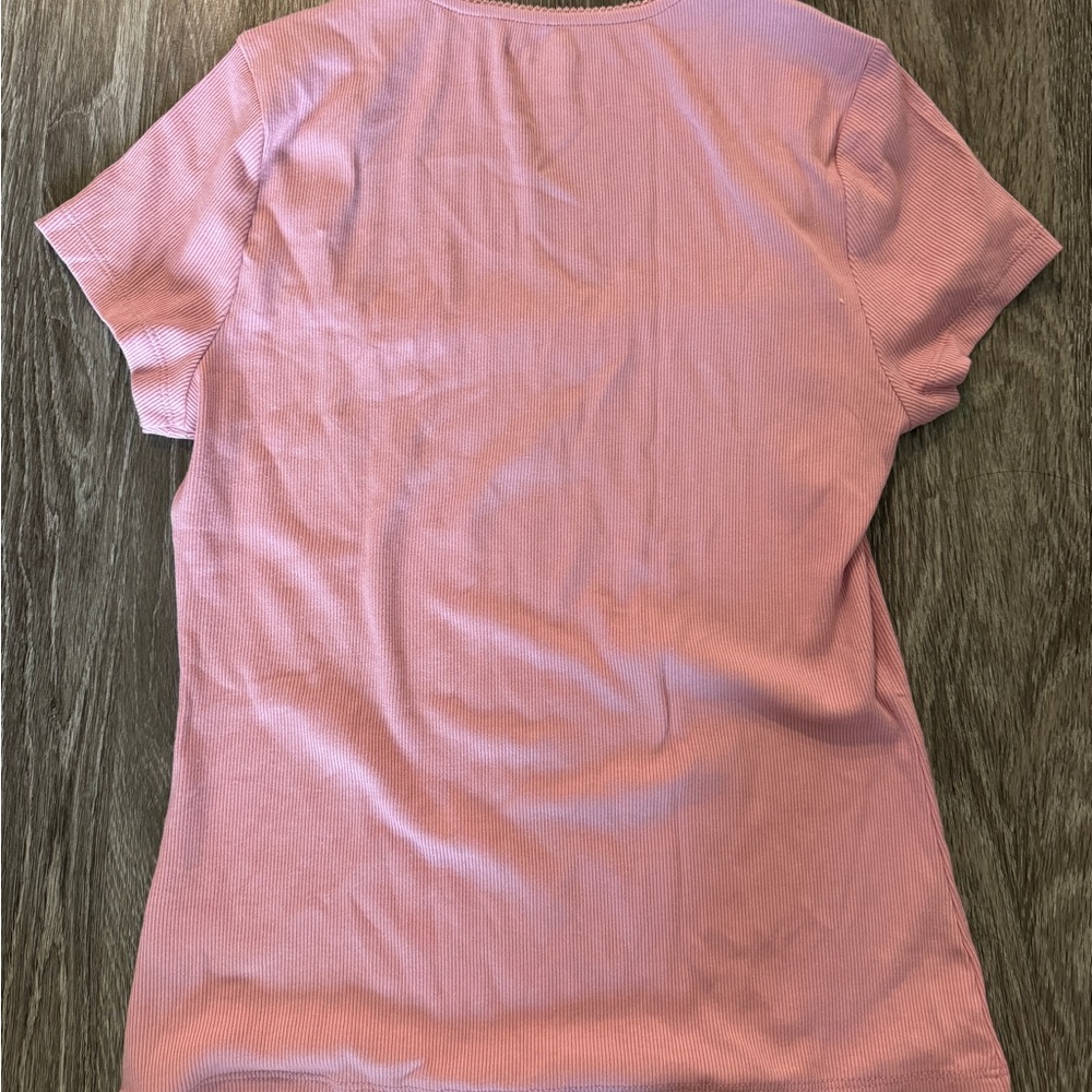 NWT Pink Square Neck Tee - Picture 7 of 7